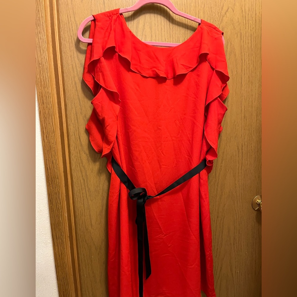 Eloquii Red Ruffle Dress size 14W